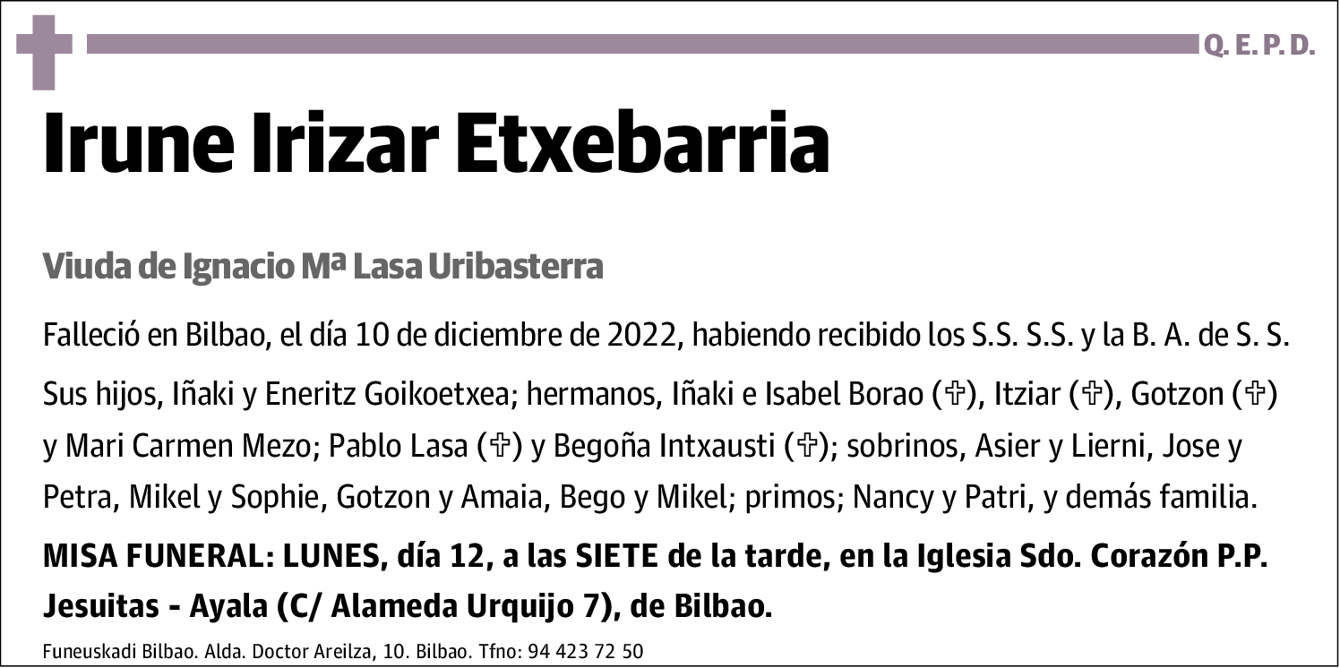 Irune Irizar Etxebarria