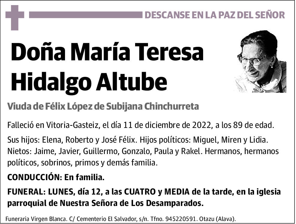María Teresa Hidalgo Altube