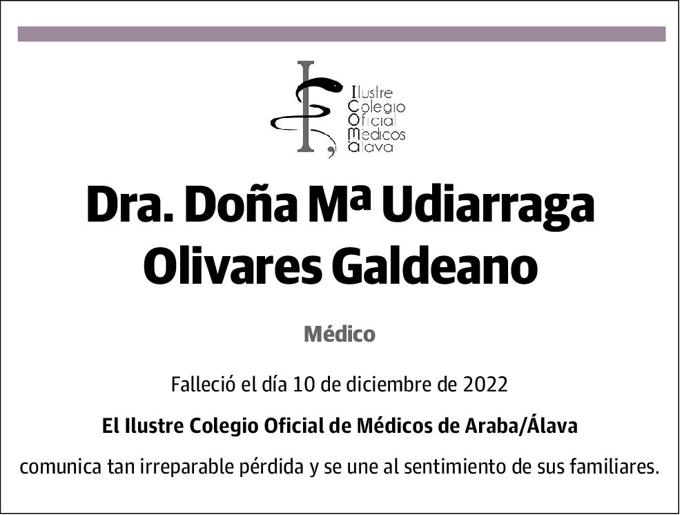 María Udiarraga Olivares Galdeano