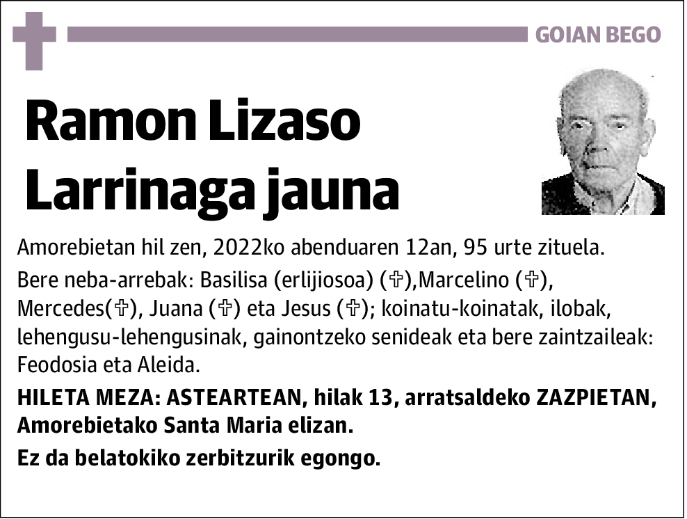 Ramon Lizaso Larrinaga