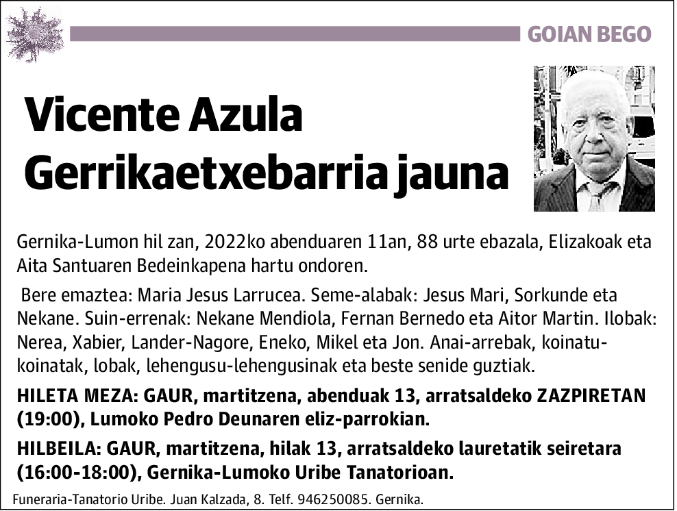 Vicente Azula Gerrikaetxebarria