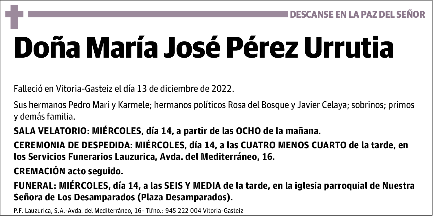 María José Pérez Urrutia