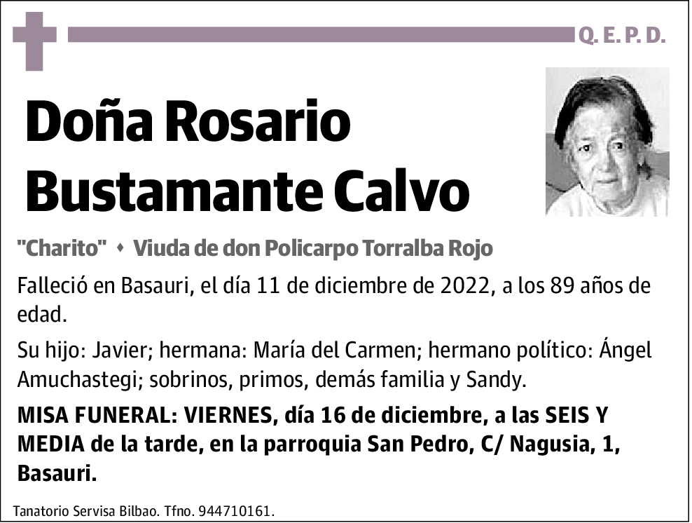 Rosario Bustamante Calvo