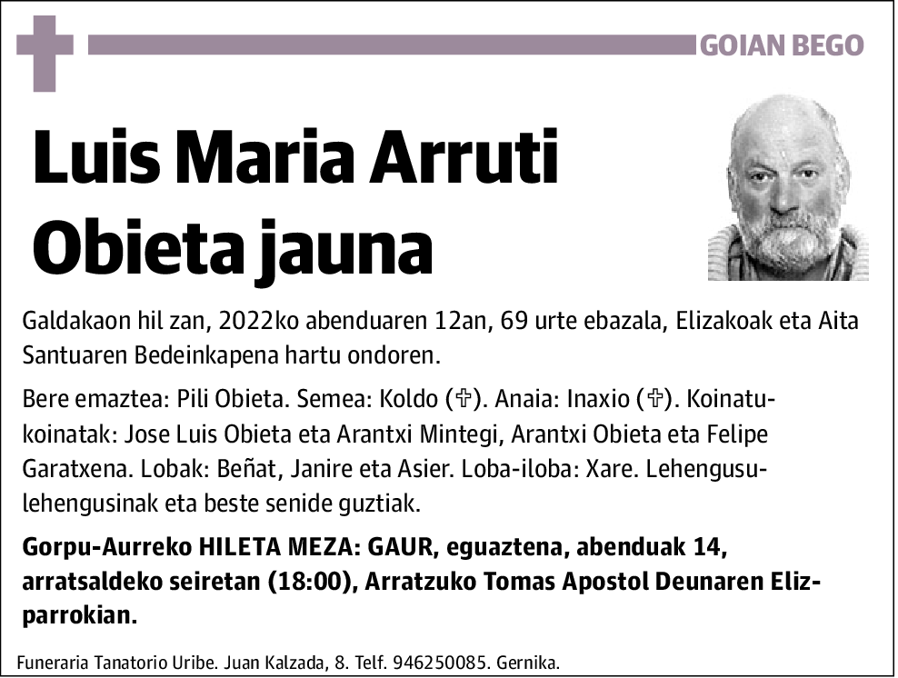 Luis María Arruti Obieta