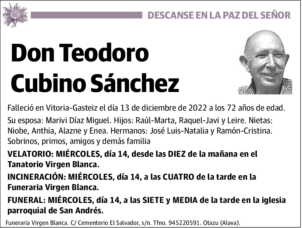 Teodoro Cubino Sánchez