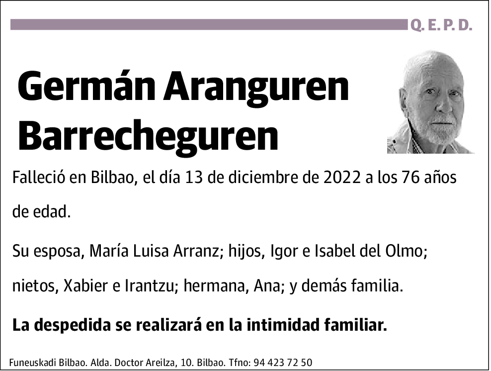 Germán Aranguren Barrecheguren