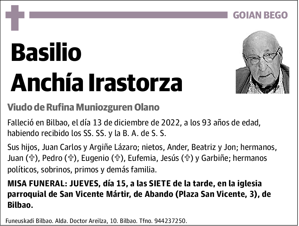 Basilio Anchía Irastorza