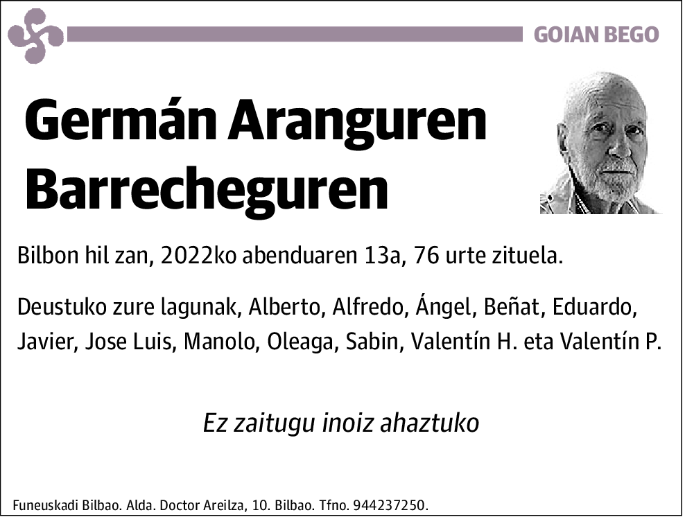 Germán Aranguren Barrecheguren