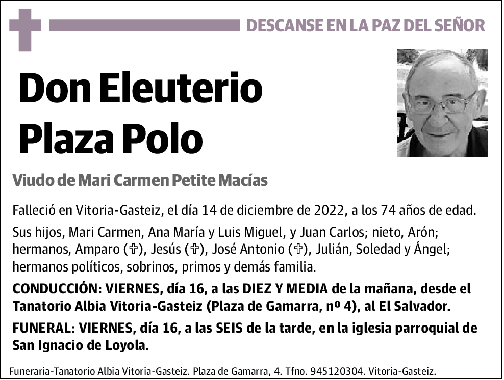 Eleuterio Plaza Polo