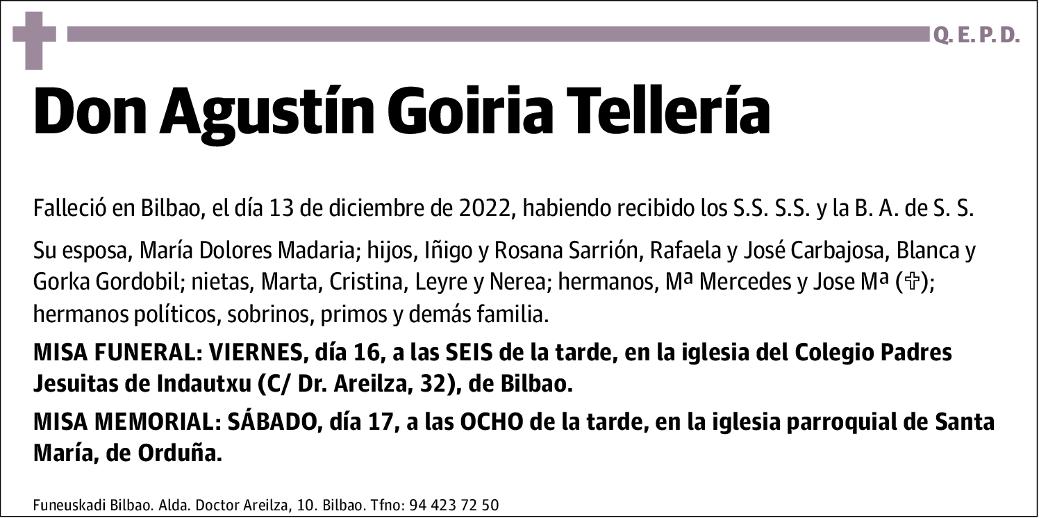 Agustín Goiria Tellería