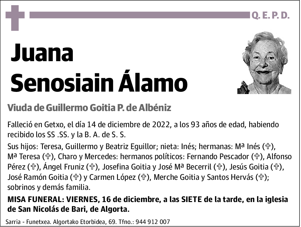 Juana Senosiain Álamo