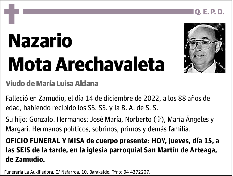 Nazario Mota Arechavaleta