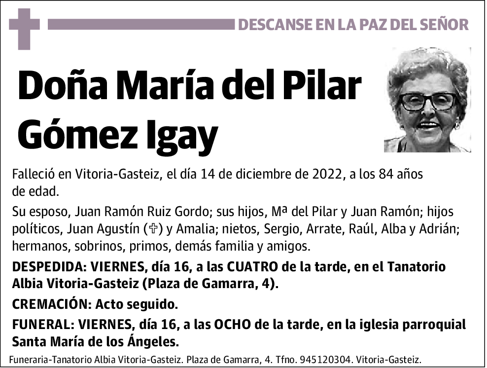 María Pilar Gómez Igay