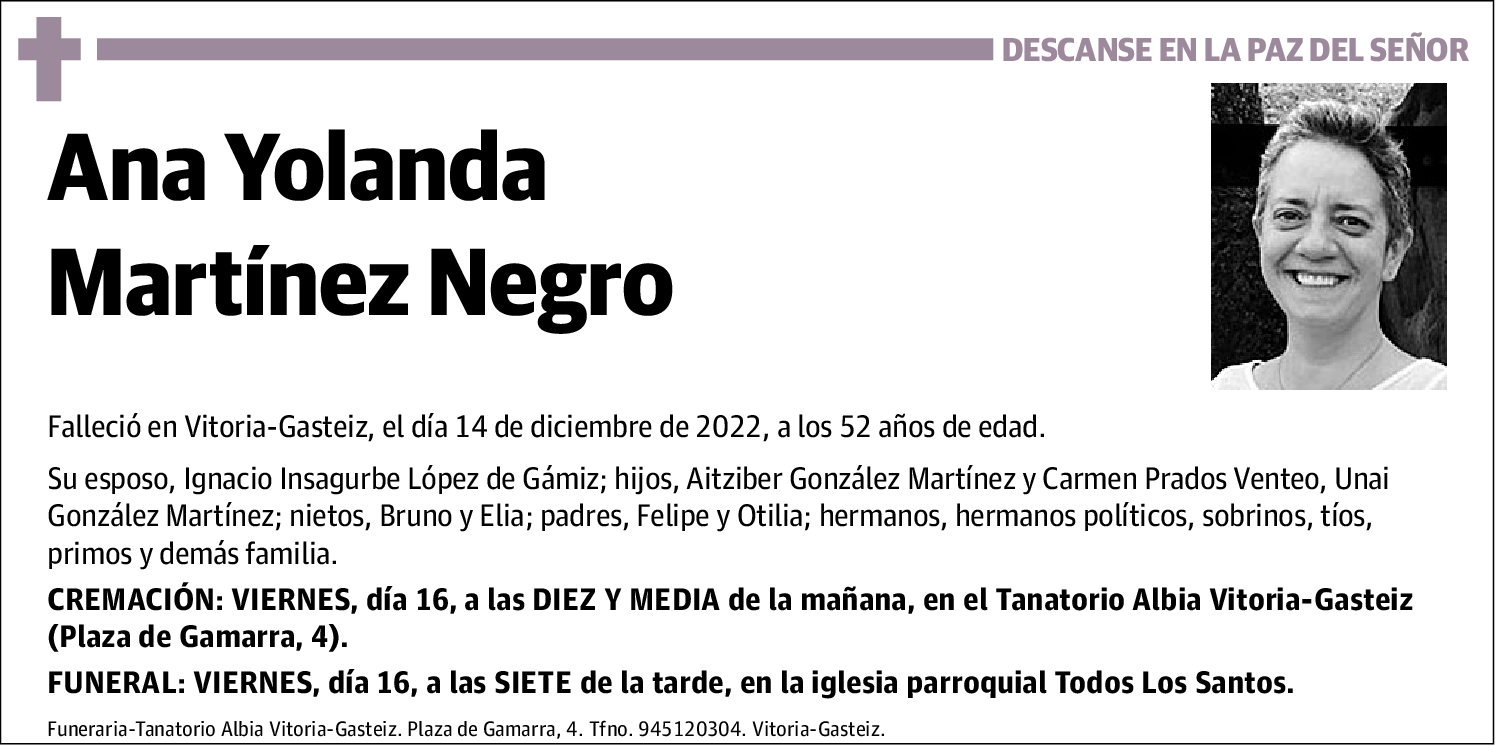 Ana Yolanda Martínez Negro