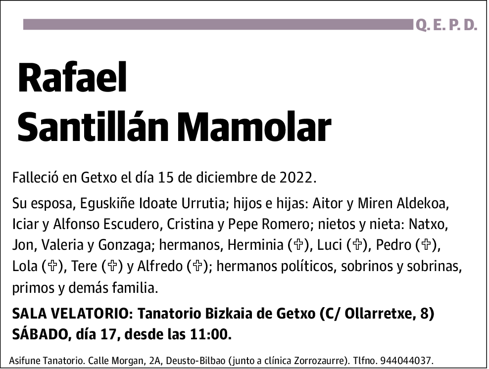 Rafael Santillán Mamolar