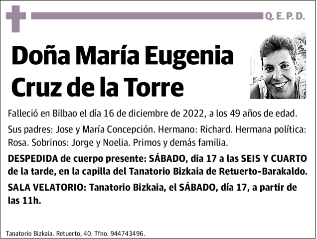 María Eugenia Cruz de la Torre