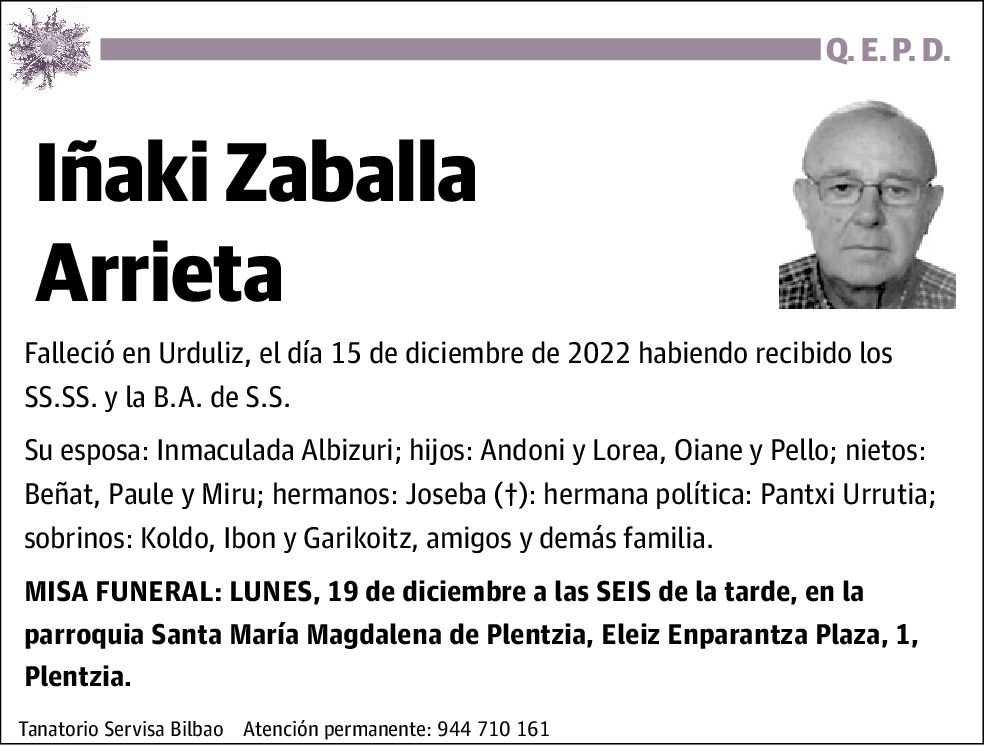 Iñaki Zaballa Arrieta