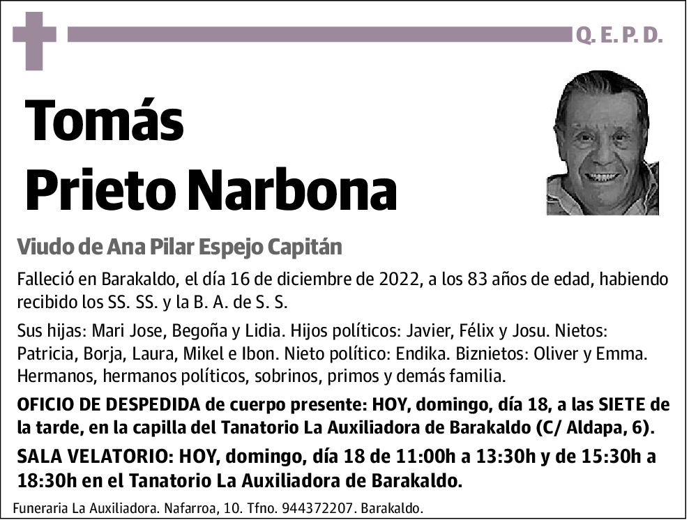 Tomás Prieto Narbona