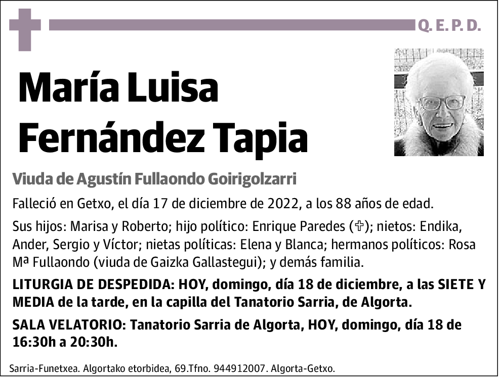 María Luisa Fernández Tapia