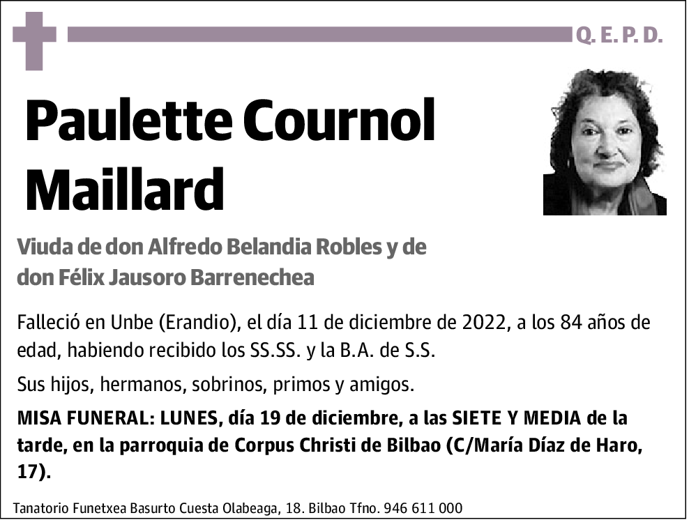 Paulette Cournol Maillard