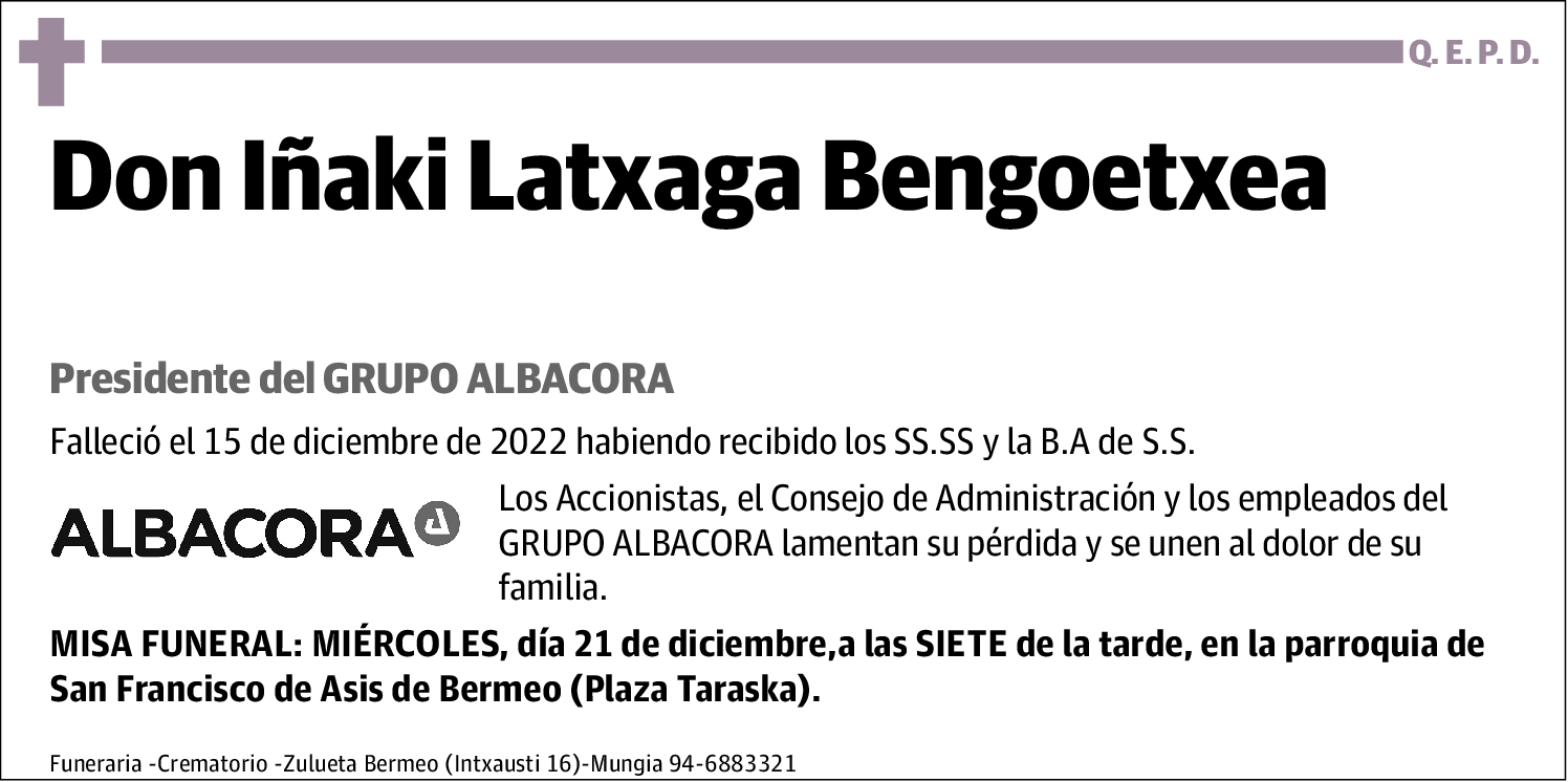 Iñaki Latxaga Bengoetxea