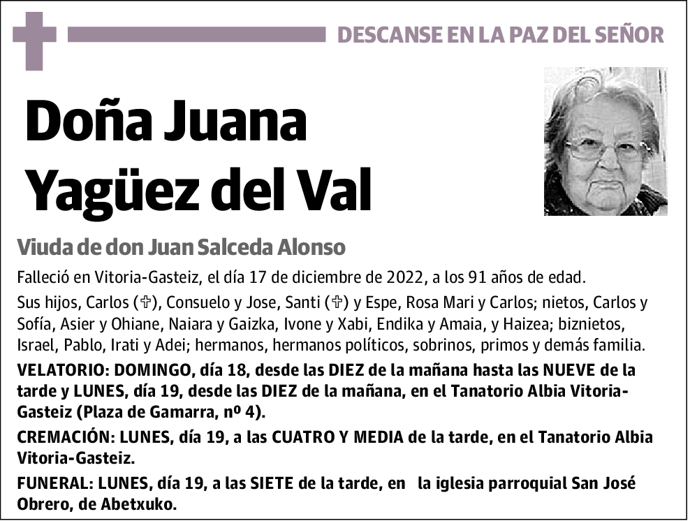 Juana Yagüez del Val