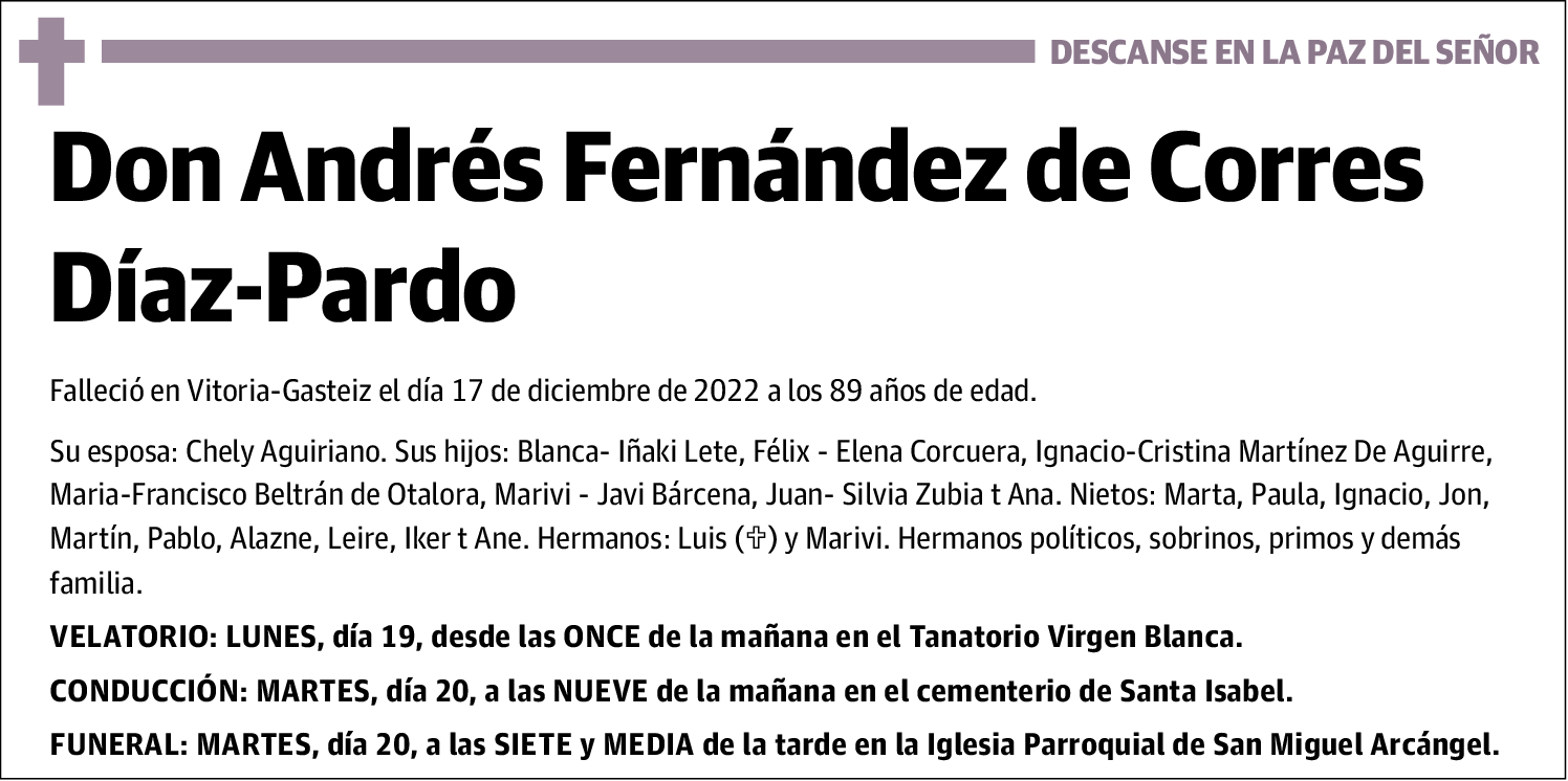 Andrés Fernando Fernandez de Corres Diaz-Pardo