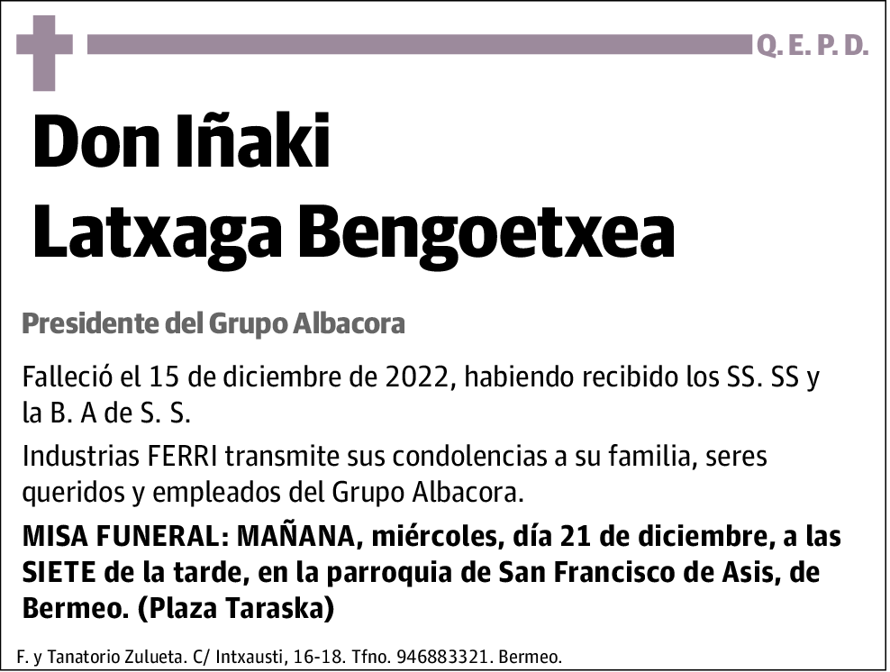 Iñaki Latxaga Bengoetxea