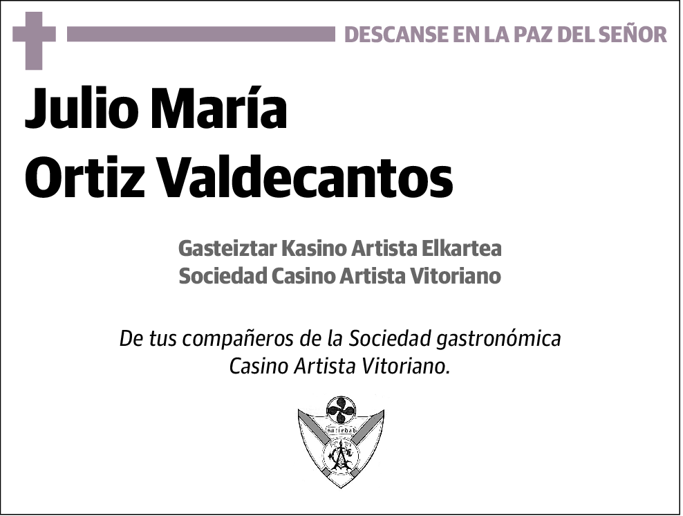 Julio Maria Ortiz Valdecantos