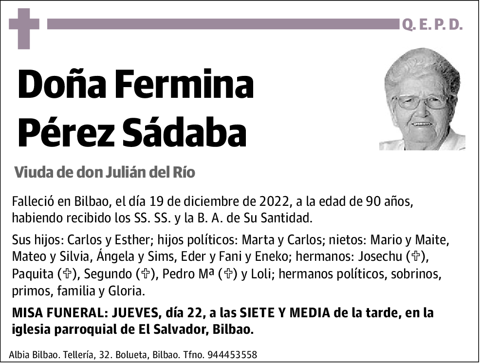 Fermina Pérez Sábada