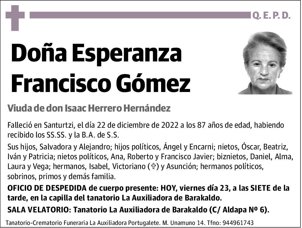 Esperanza Francisco Gómez