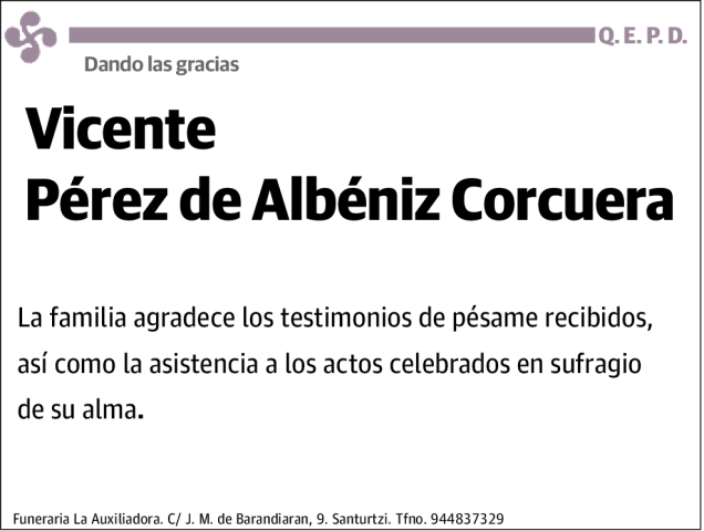 Vicente Pérez de Albéniz Corcuera