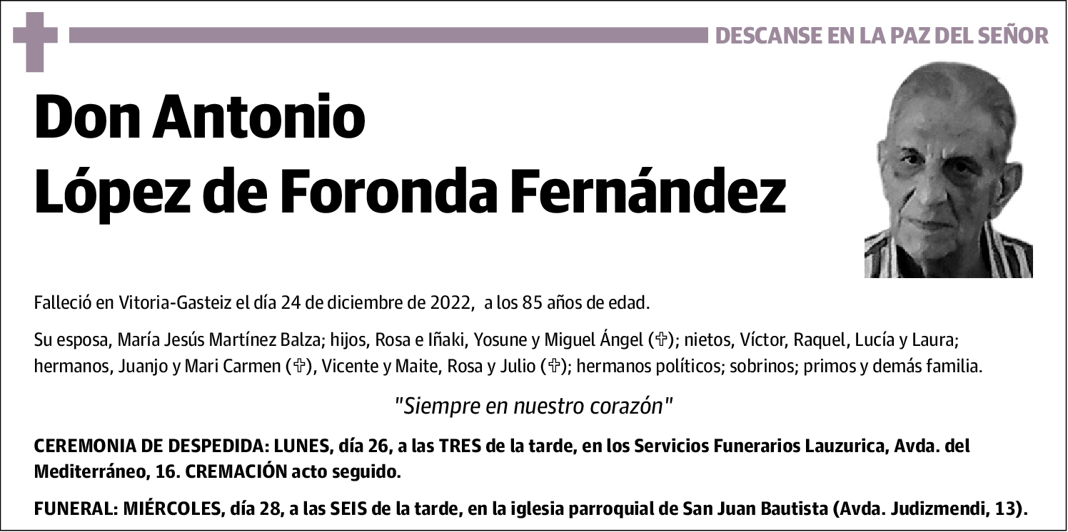 Antonio López de Foronda Fernández