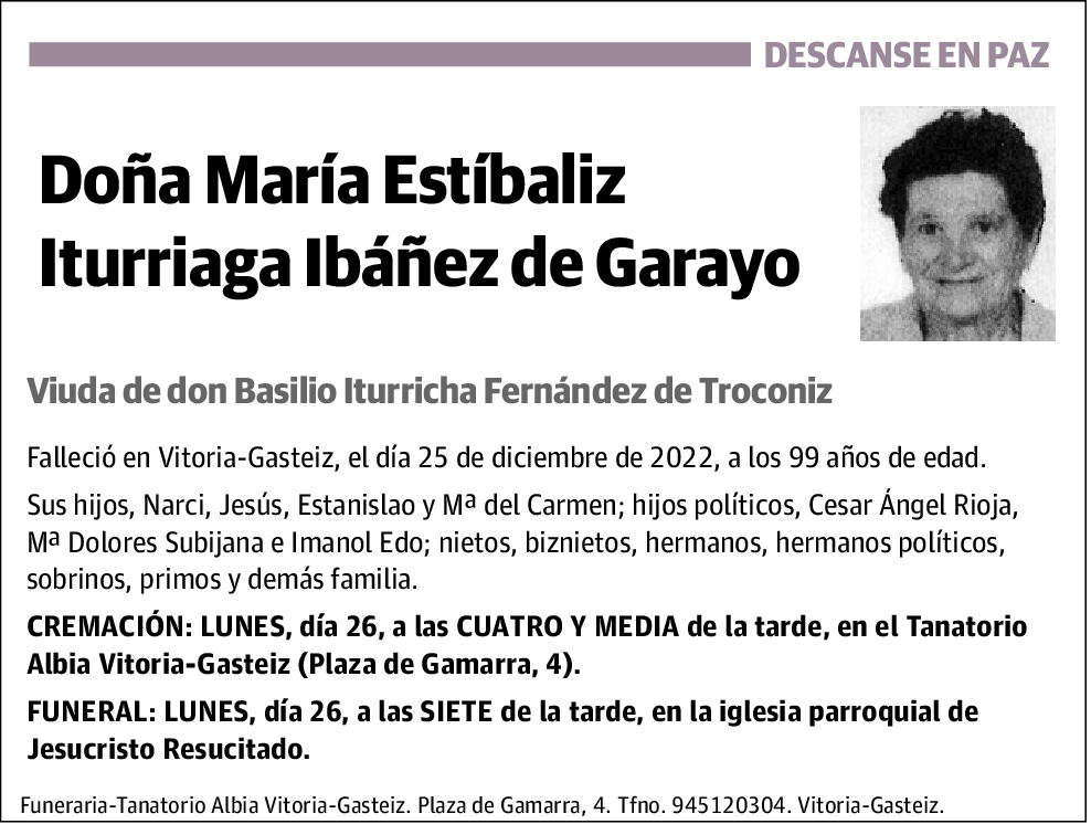 María Estíbaliz Iturriaga Ibáñez de Garayo