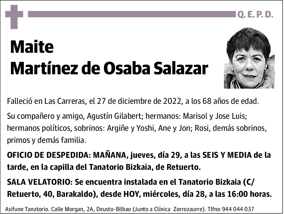 Maite Martínez de Osaba Salazar