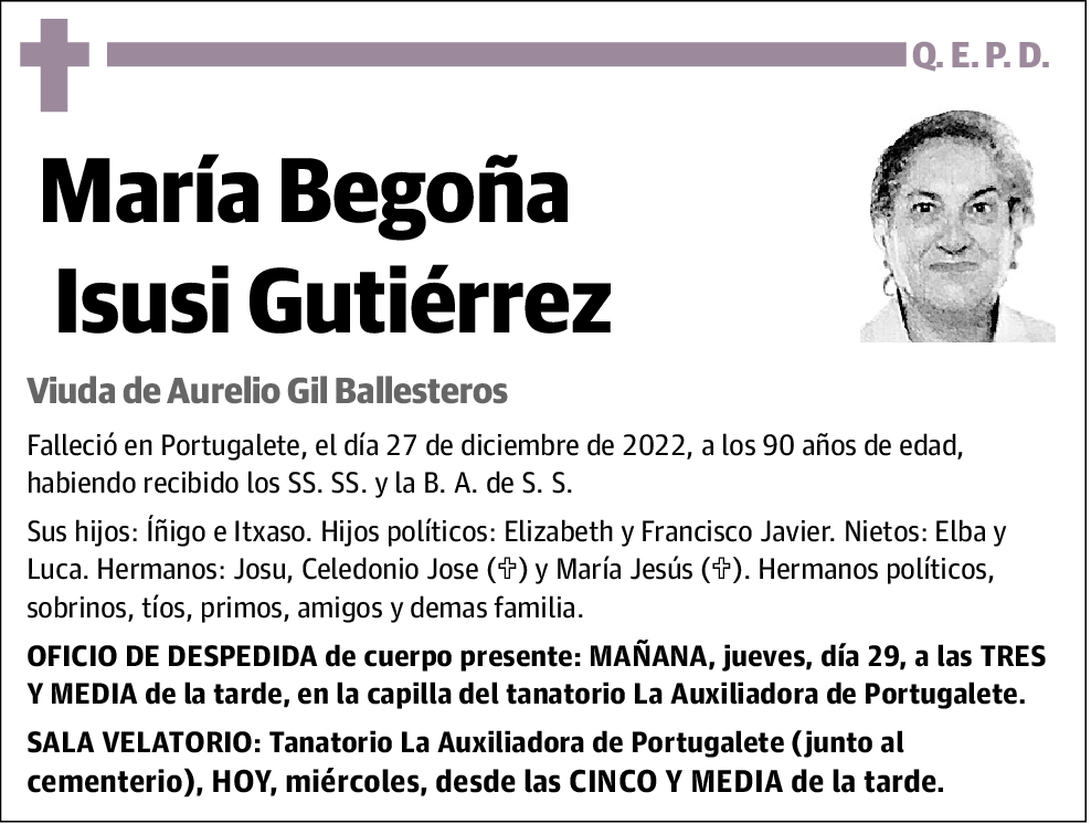 Begoña Isusi Gutiérrez