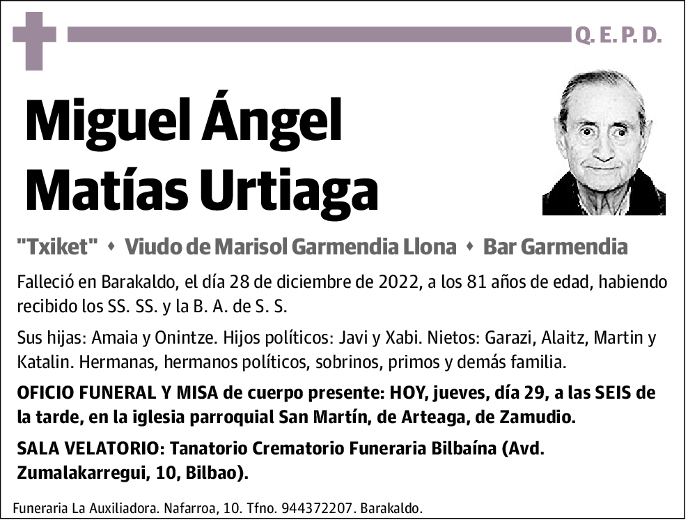 Miguel Ángel Matías Urtiaga