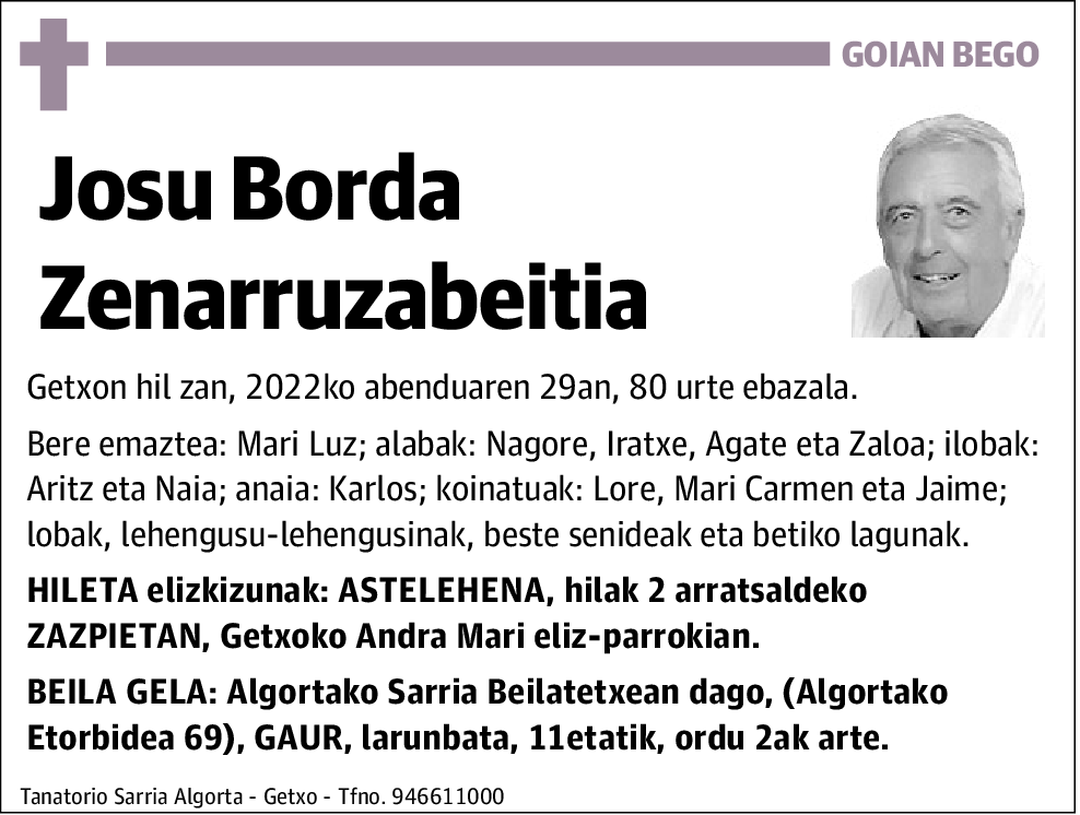 Josu Borda Zenarruzabeitia