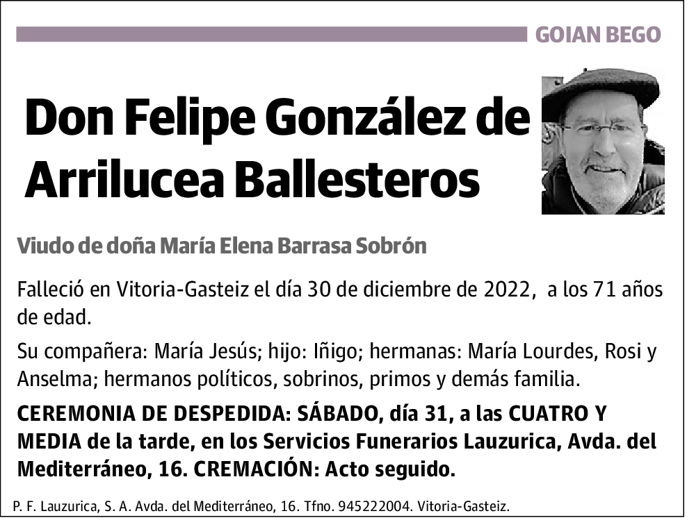 Felipe González de Arrilucea Ballesteros