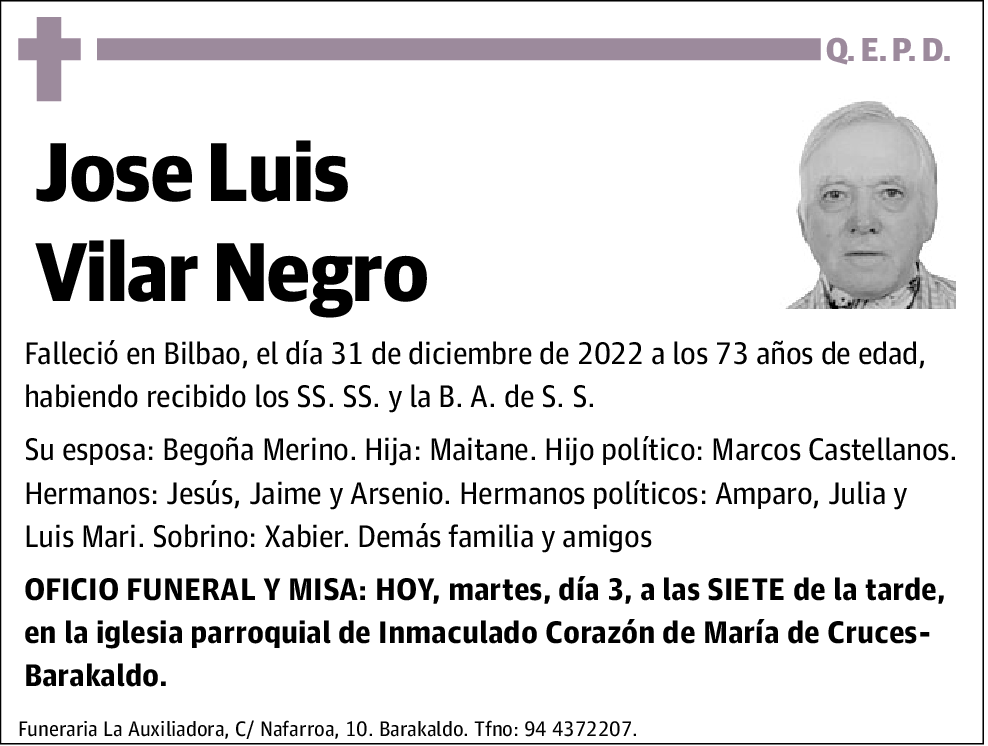 Jose Luis Vilar Negro