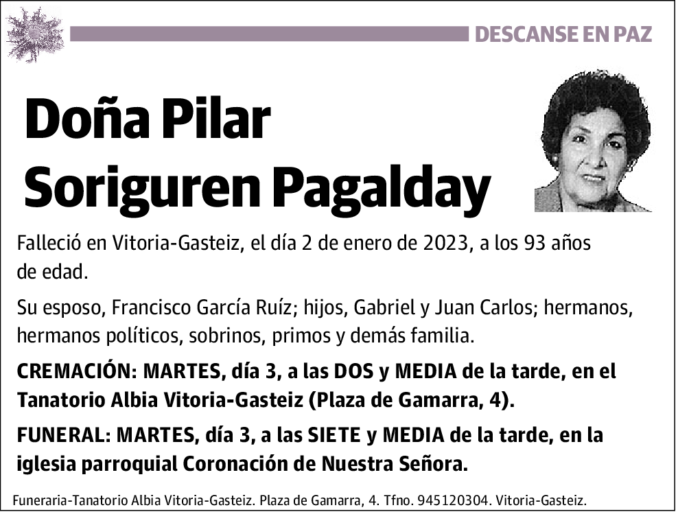 Pilar Soriguren Pagalday
