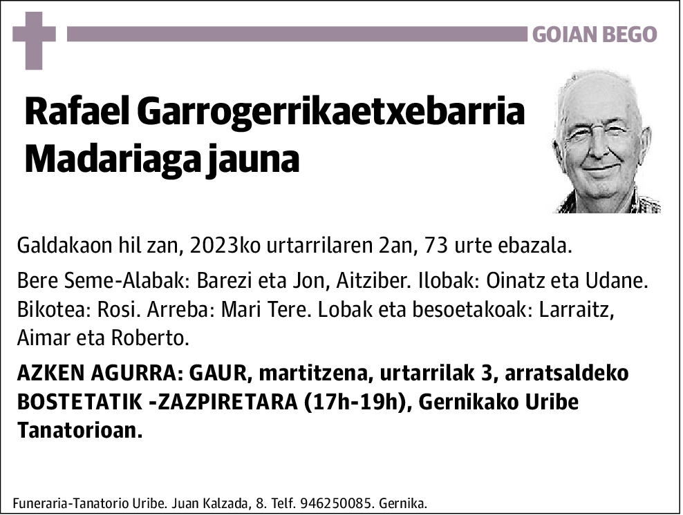 Rafael Garrogerrikaetxebarria Madariaga