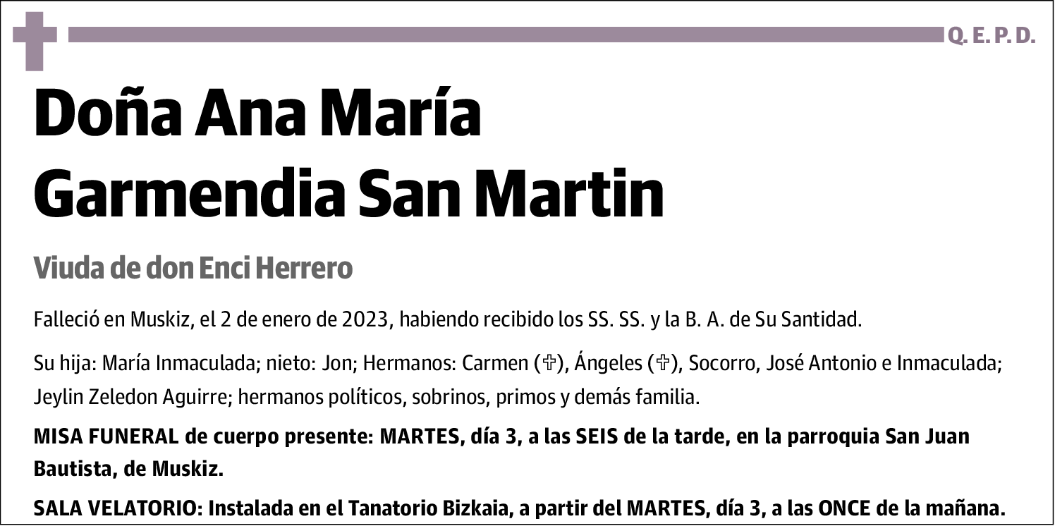 Ana María Garmendia San Martín