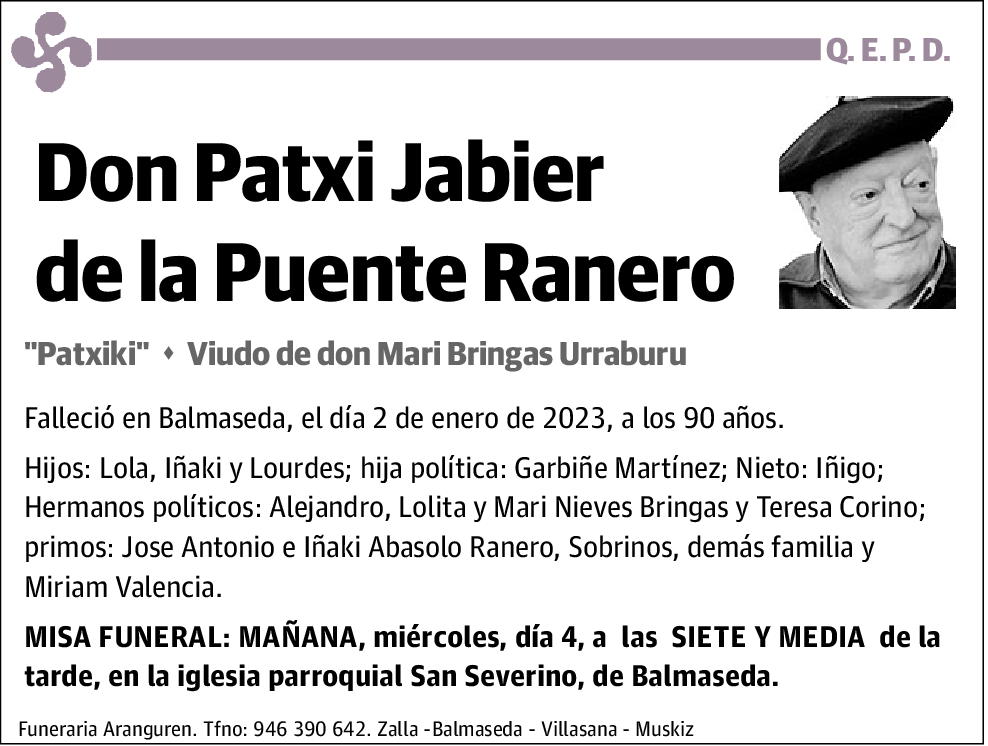 Patxi Jabier de la Puente Ranero