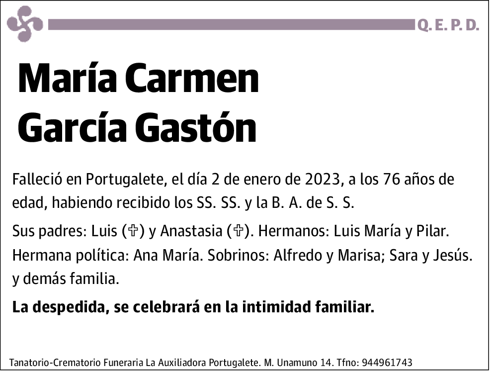 María Carmen García Gastón