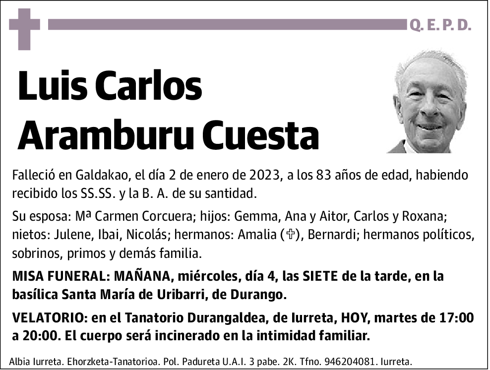 Luis Carlos Aramburu Cuesta