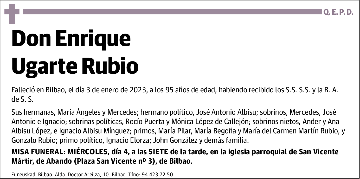 Enrrique Ugarte Rubio