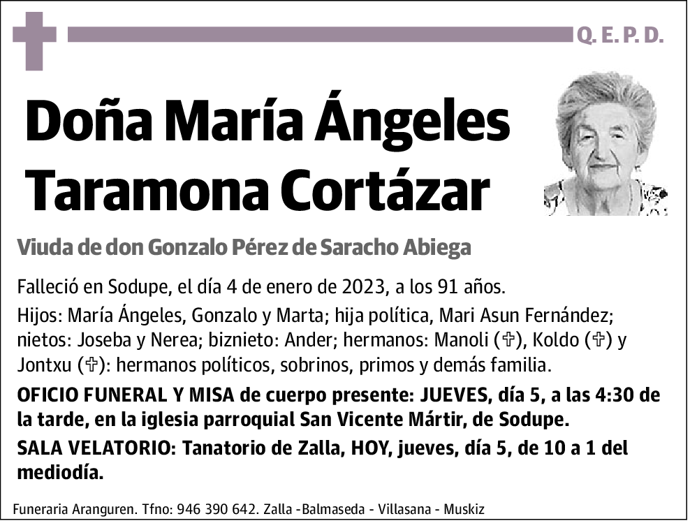 María Ángeles Taramona Cortázar