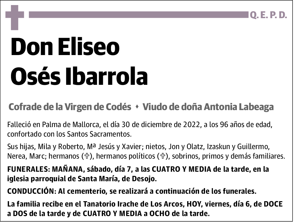 Eliseo Osés Ibarrola