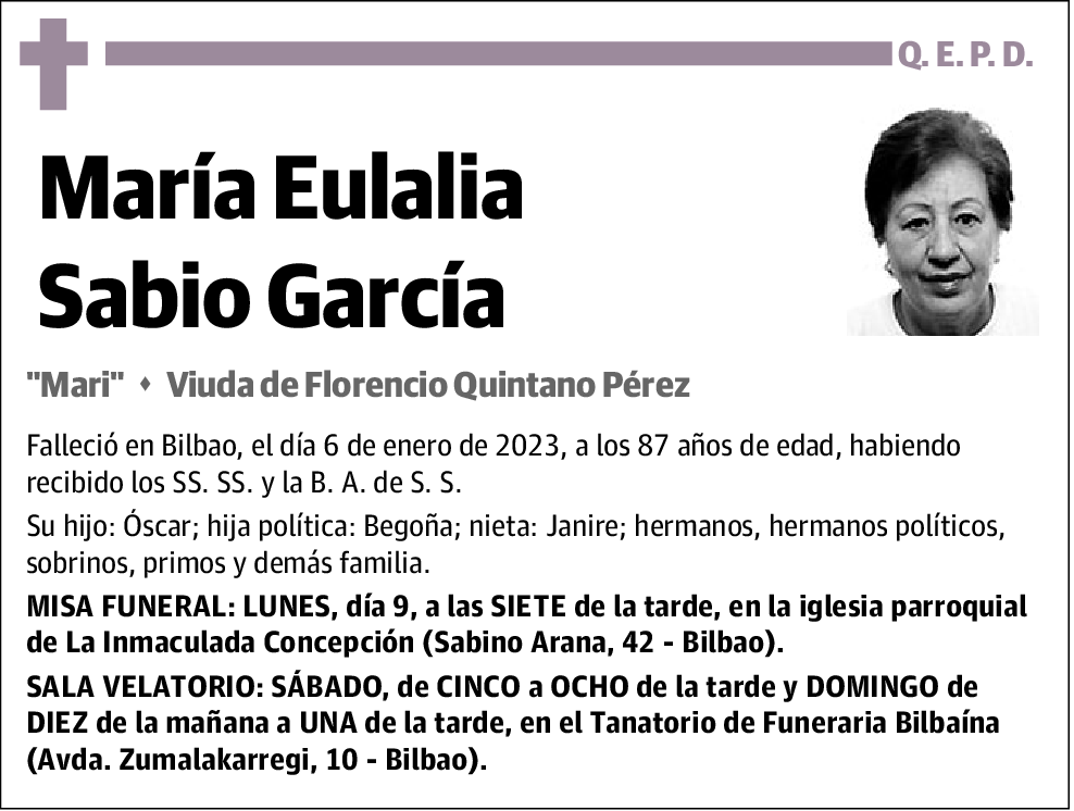 María Eulalia Sabio García